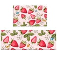 thumbnail image 4 of Pink Kitchen Rugs and Mats, Strawberry Butterfly Mats for Floor Non Slip Cushioned Kitchen Mats Comfort Waterproof Mat for Kitchen Sink Laundry Office,23.6x15.7 inch, 4 of 6