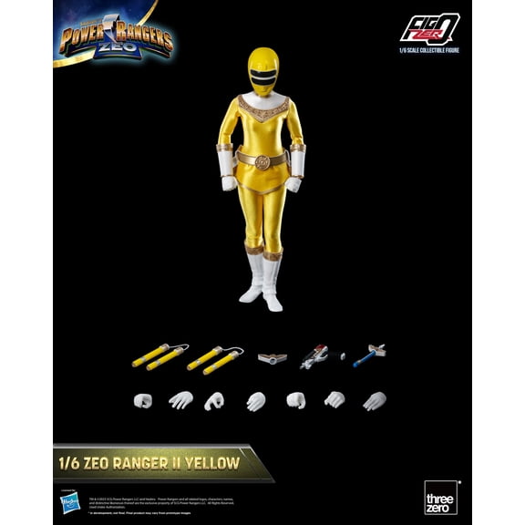 threezero Power Rangers Zeo: FigZero Zeo Ranger II Yellow 1:6 Scale Action Figure