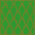 thumbnail image 1 of Ahgly Company Indoor Square Patterned Dark Lime Green Area Rugs, 5' Square, 1 of 6