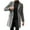 Grey, variant on comerut Men Winter Solid Color Suit Coat Lapel Long Sleeve Flap Pockets Single-breasted Mid-length Warm Jacket Overcoat