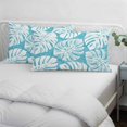 thumbnail image 4 of Aqua Blue Monstera Deliciosa Throw Pillow Cover 12 x 20 Inch Decorative Pillow Cover Summer Botanical Tropical Lumbar Pillowcase Seasonal Rectangle Cushion Case for Couch Sofa Bed Living Room, 4 of 9