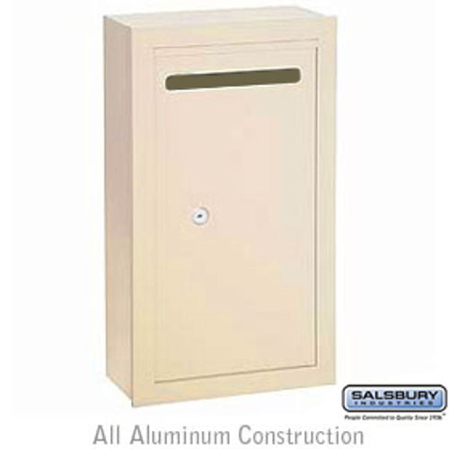 Letter Box (Includes Commercial Lock) - Slim - Surface Mounted - Sandstone - Private Access