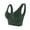 Green, variant on Bras for Women Wide Shoulder Support Vest Bra for Everyday Comfort with U-Shaped Chest Pad and Detachable Straps Solid Color Seamless Fit for All-Day Wear Black One Size