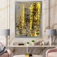thumbnail image 3 of Designart 'Grey Meets Yellow Abstract Art II' Modern Framed Art Print, 3 of 4