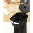 thumbnail image 7 of Single Serve Coffee Maker for K Cup Pod & Ground Coffee 2 in 1, K Cup Coffee Machine 14 oz Brew Size, Mini Single Cup Coffee Pod Fast Brew, Reusable Filter, Black, 7 of 7