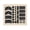 Black, variant on 34Pcs Easy Installs Removable Silicone Grip Pad for Keyboards Mouse Controller Universal AntiSlip Surfaces