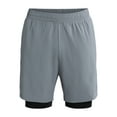 thumbnail image 5 of Athletic Works Men's and Big Men's 2 in 1 Gym Shorts with Liner, 6" & 8" Inseams, Sizes S-3XL, 5 of 5