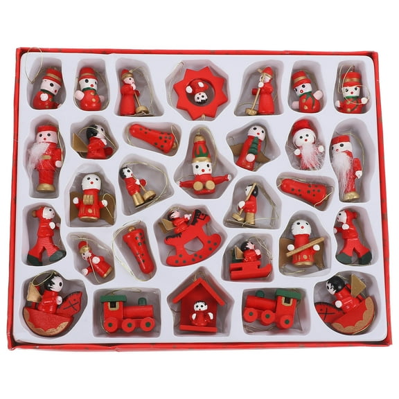 WASHWEPE Tree Ornaments Xmas Tree Ornaments Synthetic Material 30-Pcs