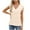 Beige, variant on gakvbuo Summer Tank Tops For Women 2024 Shirred Sleeve Fashion Casual Women's Solid Short Sleeve V-neck Fold T-shrit Top Blouse