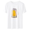 thumbnail image 4 of Blusa de mujer Oktoberfest Camiseta de cuello redondo Estampado de verano Jersey de manga corta Camiseta de mujer para hombre Tops Camisa Pompotops hfajkhk136042, 4 of 5