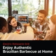 thumbnail image 4 of Brazilian Flame 2-Skewer Brazilian Rotisserie Electric Grill in Silver, 4 of 15