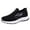 Black, variant on Men's Low Top Flying Woven Slip On Sneakers Arch Support Orthotic Shoes Lightweight Casual Outdoor Shoes Comfortable Breathable Sport Shoes