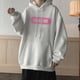 thumbnail image 4 of Sudadera con capucha y estampado de letras de otoño para hombre, sudaderas con capucha de gran tamaño de forro polar estilo hip hop, nueva moda coreana 2024, sudadera con capucha estilo urbano Y2K, 4 of 5