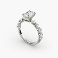 thumbnail image 4 of First Jewelry 1.5 Ct Emerald Cut Lab-Grown Moissanite Anniversary Ring for Wife - 14K White Gold Plated Engagement Ring for Women - Solitaire Wedding Band - Daughter’s Wedding Anniversary Gift, 4 of 4