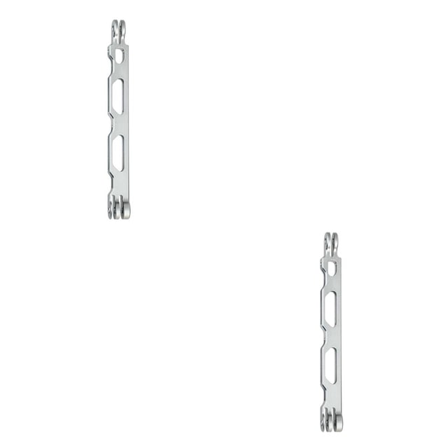 Sidaley Brazo de extensión de Selfie de aleación de aluminio Reemplazo de varilla alargada para cámara de acción 3+ 4 plata 2piezas