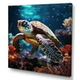 thumbnail image 2 of Designart "A Tranquil Dream Featuring A Turtle" Animals Turtle Wall Art Prints, 2 of 7