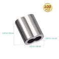 thumbnail image 4 of MasteelfCA 100 PCS 8-shaped Aluminum Steel Wire Crimps Wire Management Accessory (Silver), 4 of 8