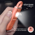 thumbnail image 4 of 3DActive Alarmee Rechargeable Personal Safety Alarm for Women, Teens and Elderly, Pocket Size Self Defense Keychain 130dB Loud Siren with LED Light (Coral), 4 of 4