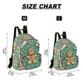 thumbnail image 2 of FORMRS Mini Backpack Purse for Women Quilted Travel Daypack Casual Shoulder Bag, Christmas Gingerbread, 2 of 7