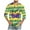 Green5, variant on Xixinqiwan Mardi Gras Long Sleeve T-Shirt for Men,Mens Mardi Gras Round Neck Blouse Fat Tuesday Carnival Custume for New Orleans Party