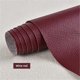 thumbnail image 1 of Parche de reparación de cuero autoadhesivo para sofá, asiento de coche, silla, pegatina de renovación, 50 x 137 cm, color vino, 1 of 5
