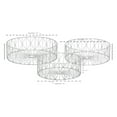 thumbnail image 3 of Zimlay Contemporary Silver Iron Set Of 3 Round Baskets 65556, 3 of 3