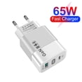 thumbnail image 4 of Cargadores Pared Inteligentes Seguros para Carga GaN 65 W para (blanco UE), 4 of 6