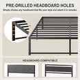 thumbnail image 5 of Amolife 14" Queen Bed Frame, Heavy Duty Metal Platform Bed with Under Bed Storage, 3500 lbs Weight Capacity, Easy Assembly, Black, 5 of 9
