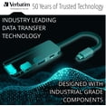 thumbnail image 2 of Hub USB C Verbatim 4 en 1 con suministro de alimentación de 60 W HDMI 4K, 2 of 7