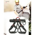 thumbnail image 2 of Half Body Harness Strap Climbing Harness Rock Waist Support Outdoor Rock Belt Climbing Safety Belt Rock Climbing Harness, 2 of 17