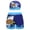 Light Blue, variant on Boys 2pcs Swim Trunks Cartoon Dinosaur Beach Boxers with Cap Swimsuit Set UPF 50+(Light Yellow,5-6 Years)
