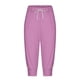 thumbnail image 3 of WILLBEST Pantalones Casuales para Mujer, Capri, Cintura Alta, Estampados, Joggers con Cordón, Cómodos, Informales. Chica, 3 of 5