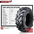 2 New Premium WANDA ATV/UTV Tires 27x912 27X9X12 6PR P375 10219