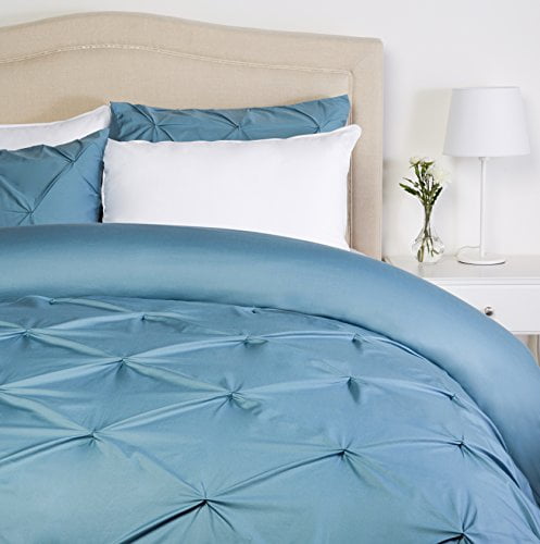 AmazonBasics Pinch Pleat Comforter Bedding Set King Cream for sale online 