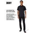 thumbnail image 3 of Camisa DKNY Negra Modern Fit de Algodón Stretch de Manga Corta, 3 of 5