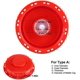 thumbnail image 3 of Tapa de tanque IBC, tapa de bolsa IBC para tanque de agua líquida, plástico rojo 163 mm TUNC Sencillez, 3 of 5