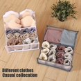 thumbnail image 2 of Caja de almacenamiento de ropa interior con compartimentos, organizador de calcetines, sujetador, calzoncillos, cajones, cajón plegable, armario, 2 of 4