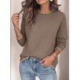 thumbnail image 3 of PRETTYGARDEN Womens Crewneck Fall Sweaters Pullover Tops Soft Stretchy Knit,Raglan Long Sleeve,Ribbed Cuffs,Color Block,Casual Daily Outfits,Office Work Clothes,Winter Layering Wear, 3 of 8