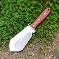 thumbnail image 6 of tasrioml 4-in-1 Gardening Trowel - Stainless Steel Serrated Cutter with Wood Handle & Sheath, 6 of 8