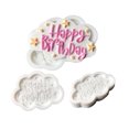 thumbnail image 2 of Cheers Happy Birthday DIY Silicone Mold Fondant Cake Chocolate Decorating Baking Tool, 2 of 6