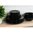 thumbnail image 6 of 10 Strawberry Street Nova Black Round 62-Piece Stoneware Dinnerware Set, Service for 6, 6 of 10