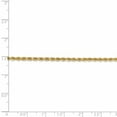 thumbnail image 5 of Leslie's Real 14kt Yellow Gold 2.5mm Diamond-Cut Rope Chain; 30 inch; Lobster Clasp; for Adults and Teens; for Women and Men, 5 of 5