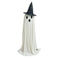 thumbnail image 2 of LHNFT Halloween Decorations Outdoor, Light Up Spooky Ghost with Witch Hat for Halloween Party Outside Decor Lighted Ghosts Stakes for Front Porch Yard Garden Home, 2 of 9