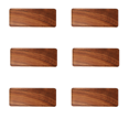 thumbnail image 1 of 6X South American Walnut Tray, Solid Wood Wooden Afternoon Tea Tray, Fruit Tray, Coffee Shop Simple Snack Tray, 1 of 8