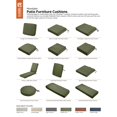 thumbnail image 5 of Classic Accessories Montlake FadeSafe Patio Dining Back Cushion Slip Cover - 2" Thick - Heavy Duty Outdoor Patio Cushion with Water Resistant Backing, 21"W x 23"H x 2"T, 5 of 15