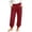 A-Red, variant on SYwaren Women's Athletic Joggers Casual Straight Leg Elastic Waist Solid Color Active Comfy Fashion Everyday Lounge Sweatpants
