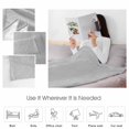 thumbnail image 5 of Fleece Blanket Vintage Grey Leather Texture Blankets, Soft Cozy Warm Flannel Throw Blanket, Classical Solid Color Pattern Blanket for Bed Couch Sofa,40x60In, 5 of 9