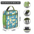 thumbnail image 3 of Bear Insulated Lunch Bag Box Teen Reusable Lunch Tote Bag with Front Pocket Lunch Box Containers Work Hiking, 3 of 6
