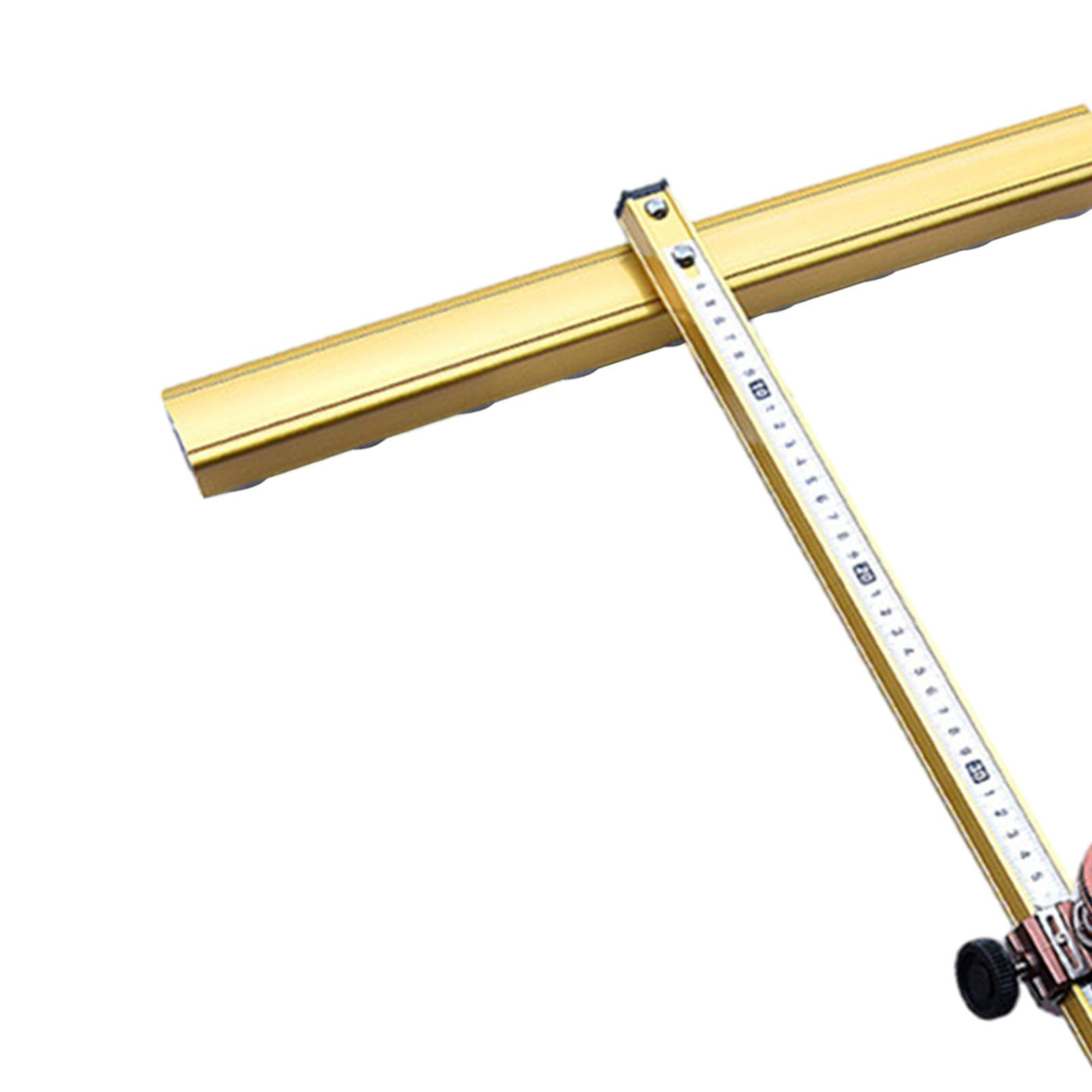 Milageto T Glass Cutter, Glass Breaker Adjustable Durable Tile Cutter, Floor Tile Cutting