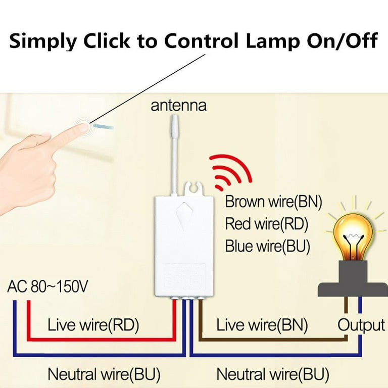 3 Way Wireless Light Switch Kit 